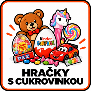 Hračky s cukrovinkou
