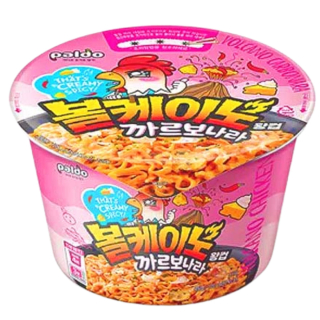 Paldo Volcano Carbonara Noodles King Cup 105g kelímek